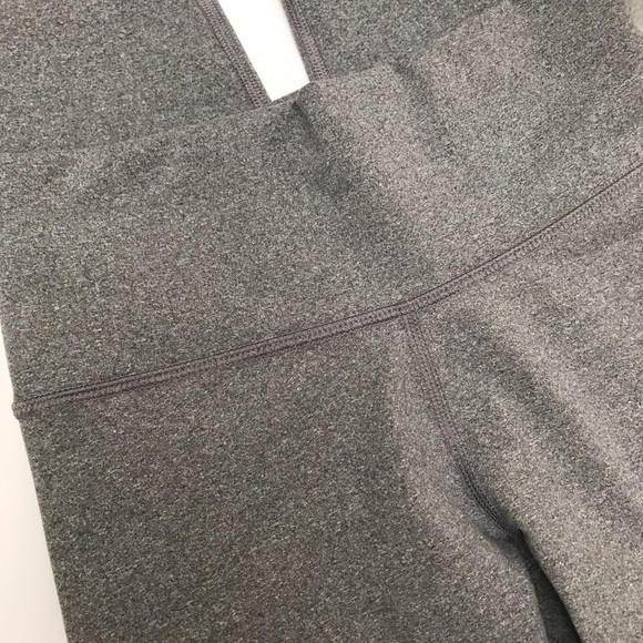 FABLETICS High-Waisted Gray Heathered 7/8 Leggings - Picture 7 of 9